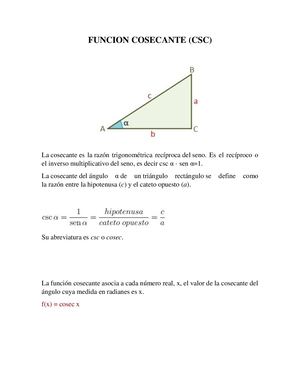 Funcion Cosecante