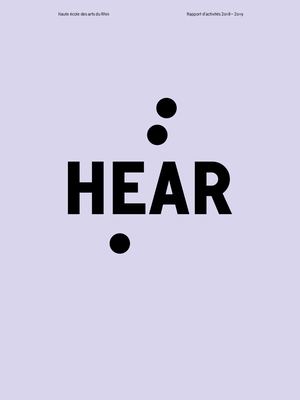 Rapport d'activités HEAR 2018-2019