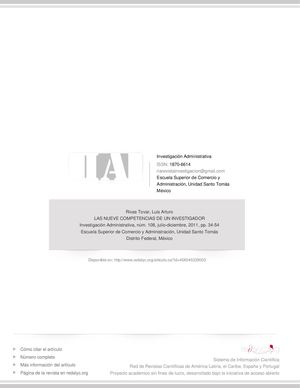 Las Nueve Competencias De Un Investigador