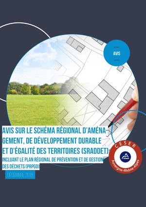 SRADDET, incluant le plan régional de prévention et de gestion des déchets (PRPGD)