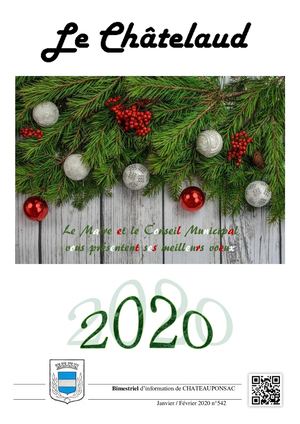 Bulletin Municipal N°542 Janvier/Février 2020