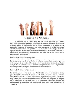 Escalera De La Participación En El Aula Universitaria