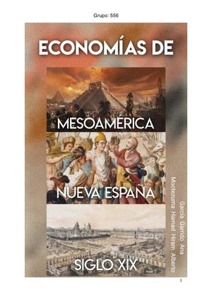 Economía de Mesoamérica, Nueva España y siglo XIX