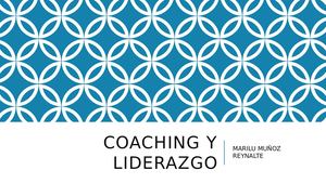 Coaching Y Liderazgo