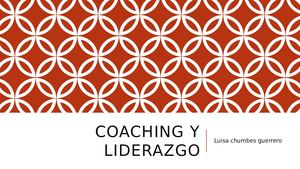 diapositivas Coaching Y Liderazgo
