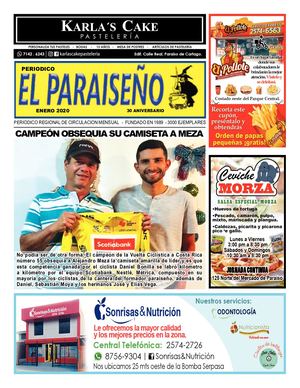 Periódico El Paraiseño, Enero 2020