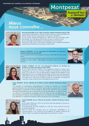 Montpezat aujourd'hui et demain - candidats