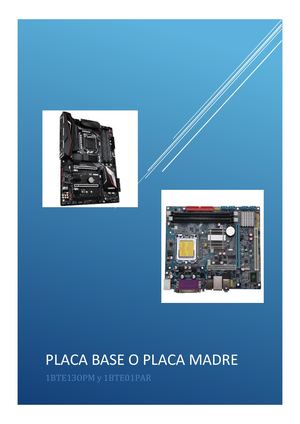Placa Base O Placa Madre