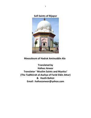 SUFI SAINTS OF  BIJAPUR