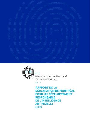 Déclaration de Montréal pour un développement responsable de l'IA