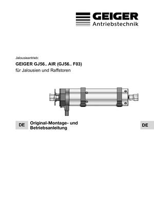 WOUNDWO V009041 GEIGER GJ56 Air Anleitung In Deutsch