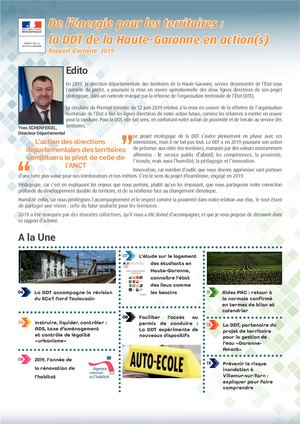 RAPPORT D'ACTIVITÉS 2019 DDT 31