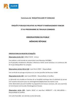 Mémoire Réponse Aux Observations Du Ce Le 30 12 2019