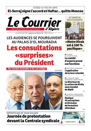Le Courrier D'Algérie Du Mercredi 15 Janvier 2020