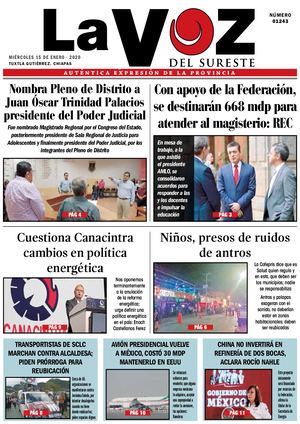 Diario La Voz del Sureste  15-01-2020