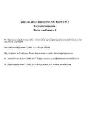 Documents Budgétaires Session 2019 12 17