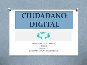 El Ciudadano Digital En La Sociedad Digital Ccesa007
