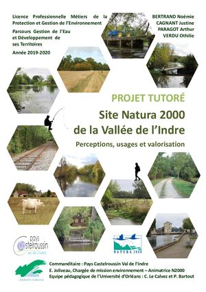 Résultat d'étude sur la perception, les usages et la valorisation du site Natura 2000 Vallée de l'Indre