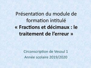 1 Présentation Du Module De Formation