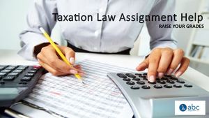 Taxation Law Assignment Help
