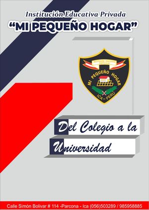REVISTA DIGITAL COLEGIAL 2019  MI PEQUEÑO HOGAR