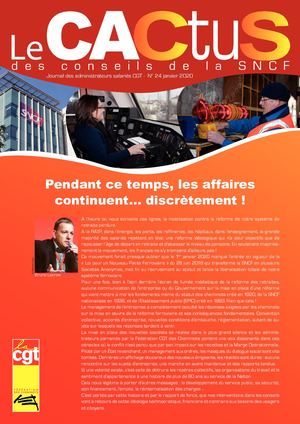 Le Cactus des Conseils de la SNCF N°24 janvier 2020