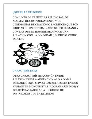 Que Es La Religión