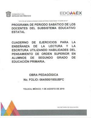 CUADERNO DE ACTIVIDADES DE LENGUAJE Y COMUNICACIÓN BASADO EN ESTRATEGIAS COGNITIVAS SUPERIORES EN ALUMNOS DE SEGUNDO GRADO DE EDUCACIÓN PRIMARIA