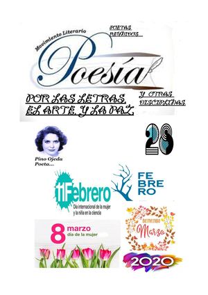 Poetas Reunidos Febrero Y Marzo 2o2o
