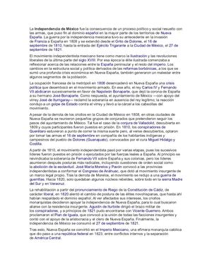 Independencia De Mexico