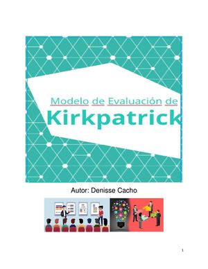 Manual Medición del Aprendizaje - Modelo de Evaluación de Kirkpatrick