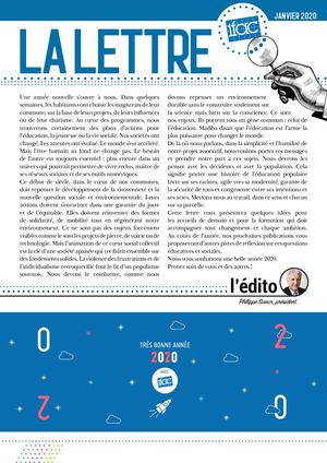 Lettre ifac - Janvier 2020