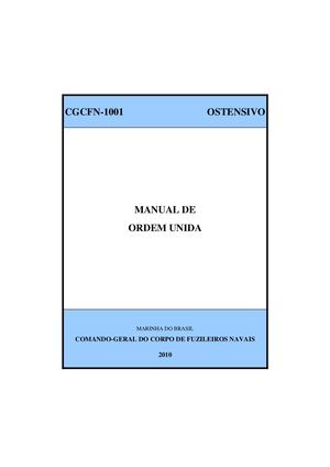 CGCFN-1001 - Manual de Ordem Unida