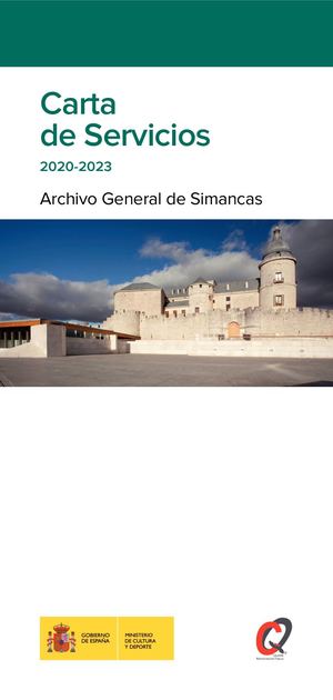 Carta de servicios 2012-2015. Archivo General de Simancas