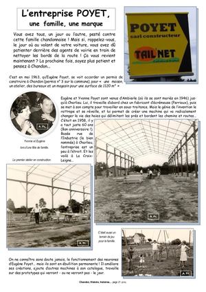 Histoire de TAYOP TAIL'NET par la famille Poyet