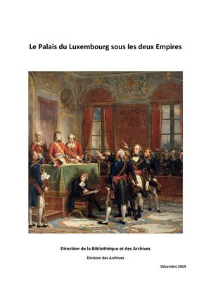 Le Palais Du Luxembourg Sous Les Deux Empires Compressed