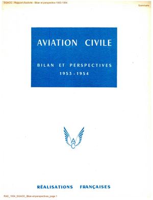 1954 SGACC Bilan et perspective