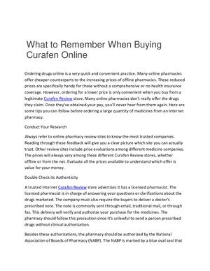 Curafen Review – Ingredients Benefits or Side Effects! Must Read!