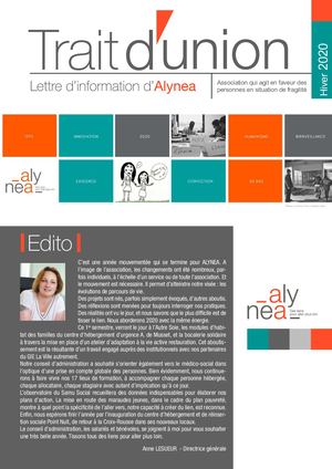 Trait D'union Hiver 2020_ALYNEA_Bulletin d'informations