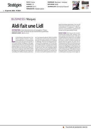 Business Aldi Fait Une Lidl
