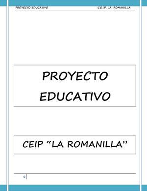 Proyecto Educativo