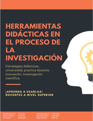 Herramientas Didácticas En El Proceso De La Investigación