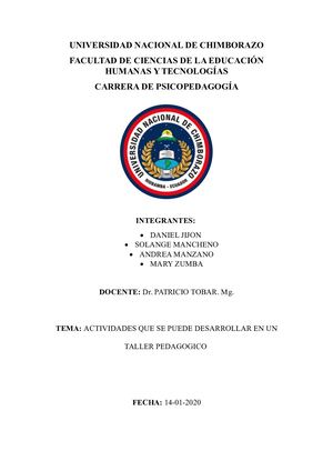 EXPOSICION ACTIVIDAD PARA DESARROLLAR TALLER PEDAGOGICO (1).