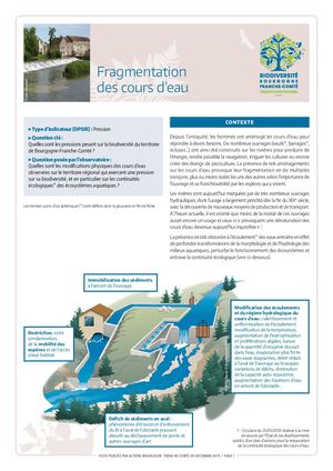 Fragmentation des cours d'eau