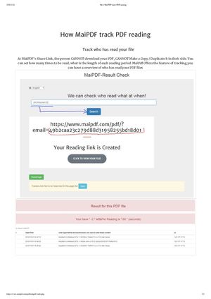 Track Pdf Reading