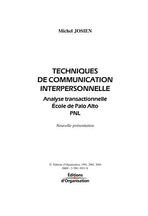 Chapitre 2 - Utiliser l'approche systémique de l'Ecole Palo Alto (extrait)