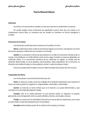 Teoría Musical Básica