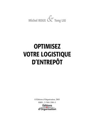 Chapitre 2 - Les 23 outils du logisticien d'entrepôt