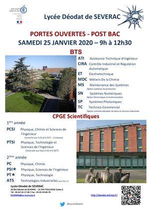 Annonce Jpo Post Bac Déodat 2020