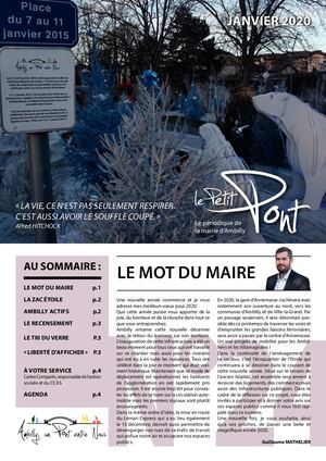 Le Petit Pont #24 Janvier 2020